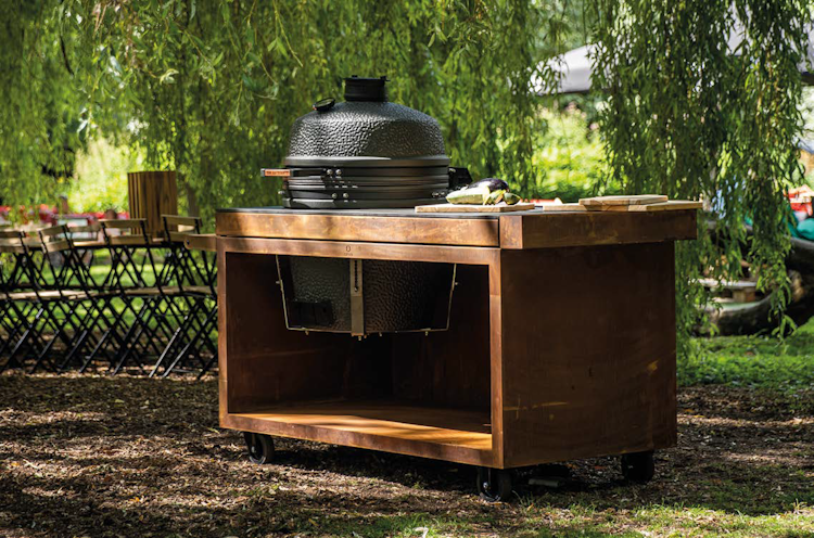 OFYR Kamado Table Corten 150 PRO+ Corten Ceramic Dark