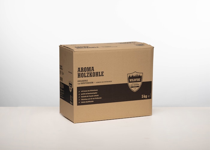 Wildfire Aroma Holzkohle vom Kräuterbaum 5 kg/ Karton 