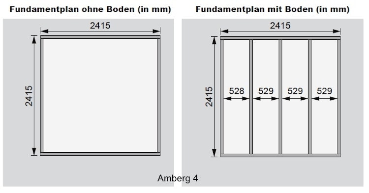 Karibu Woodfeeling Gartenhaus Amberg 2/3/4/5 naturbelassen - 19 mm