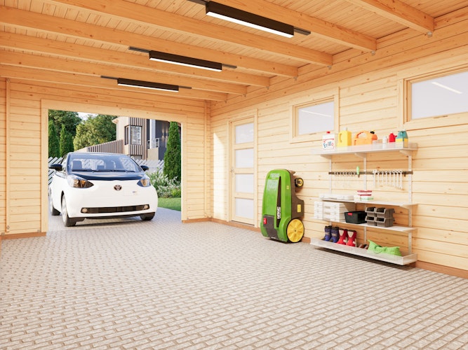 Palmako Garage Rasmus 19,0 m²- 44 mm - ohne Tor