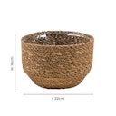 Vorschaubild Wikholm form Design Pflanzgefäß / Blumentopf Jute 2er Set ⌀ 19 x H 14 cm, 23 x H 15 cm