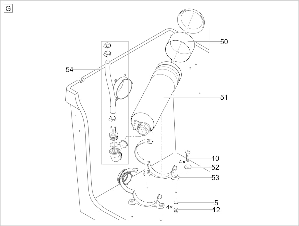 Explosionszeichnung Ersatzteile