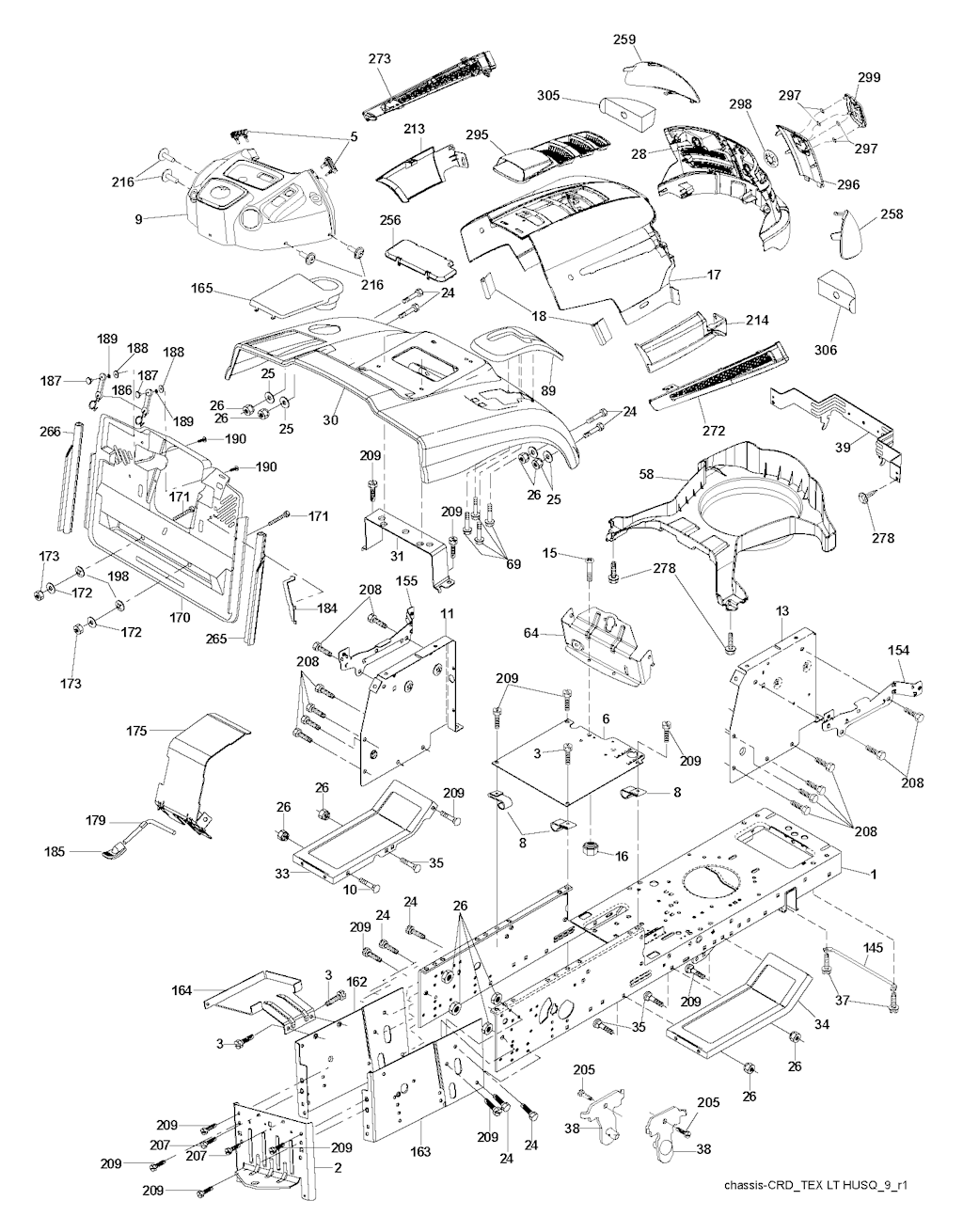 Explosionszeichnung Ersatzteile