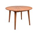 Vorschaubild Garden Pleasure Tischgruppe FREMONT / BREST, Tisch Ø 110 + 4 Sessel, Akazie / Kubu Rattan / Kissen 100 % Polyester