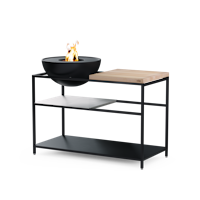 höfats FIRE KITCHEN mit BOWL 57 Plancha-Grillset tief