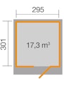 Vorschaubild Weka Gartenhaus Designhaus wekaLine 171 - 28 mm