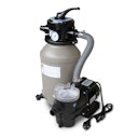 Vorschaubild Karibu Rechteck Pool Gr. 2 - 350 x 440 cm - kesseldruckimprägniert Sparset mit Filteranlage 