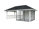 Vorschaubild Palmako Pavillon Bianca 16,6 m² Set 504 Slide Plus mit Isolierglas-Schiebetüren