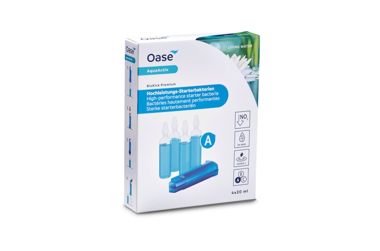 Oase Filterstarter AquaActiv BioKick Premium, 4 x 20 ml