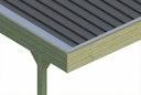 Vorschaubild Skan Holz Doppelcarport Friesland 546x555 cm - 1 Einfahrtsbogen Set G