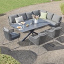 Vorschaubild Diamond Garden Stuhl KRETA, Edelstahl Dunkelgrau / Rope / Sunproof (100 % Polypropylen)