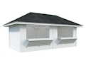 Vorschaubild Palmako Kiosk Bianca 16,6 m² Set 111 - 28  mm