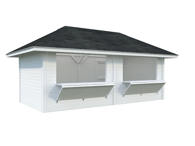 Palmako Kiosk Bianca 16,6 m² Set 111 - 28  mm