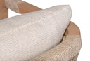 Vorschaubild Garden Pleasure Gartenmöbel Set BOGOTA, Tisch 150 x 85 + 4 Sessel, Akazie / Rope Hellgrau / Kissen 100 % Polyester Hellgrau