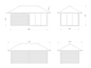 Vorschaubild Palmako Pavillon Bianca 16,6 m² Set 505 Slide Plus mit Isolierglas-Schiebetüren