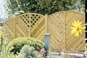 Vorschaubild T&J MAXI DIAGONAL BOGEN Lamellenzaun 180 x 180/160 cm