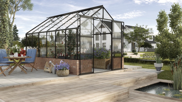 Vitavia Gewächshaus Cassandra 9900 inkl. 4 Dachfenstern - 9,9 m²