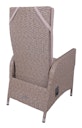 Vorschaubild Garden Pleasure Gartenmöbel Set BRAGA 03, Tisch 180 x 90 + 4 Sessel, Polyrattan / Akazie / Kissen 100 % Polyester