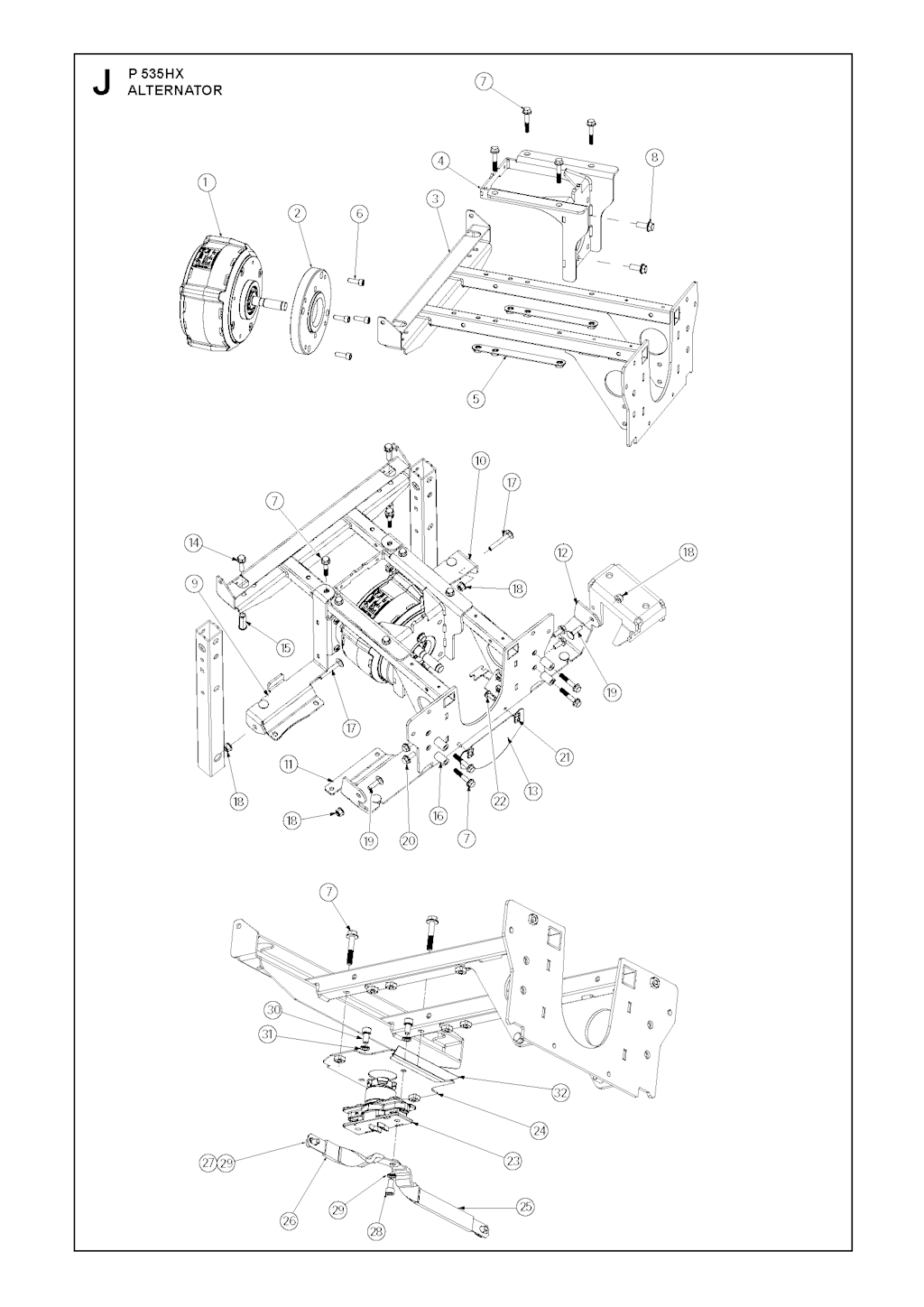 Explosionszeichnung Ersatzteile