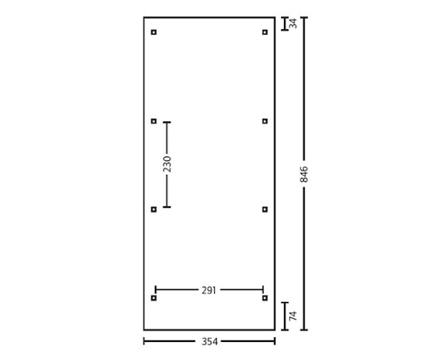 Skan Holz Emsland - Flachdach Carport aus Leimholz Breite 354 cm