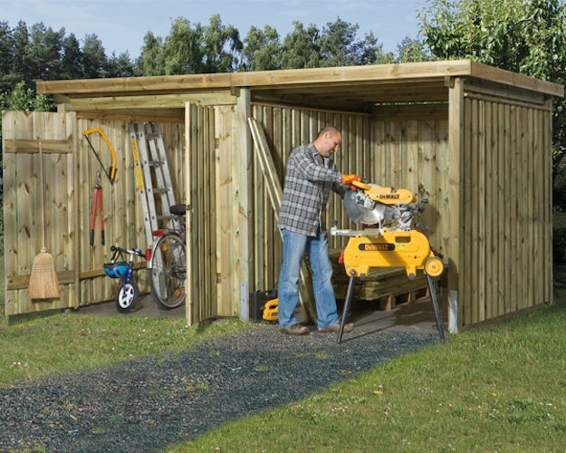 Weka 20 mm Flachdachschuppen Lagerhaus 607 2