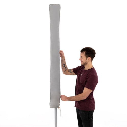 Derby Schutzhülle Mittelmast XL, 100 % Polyester Hellgrau