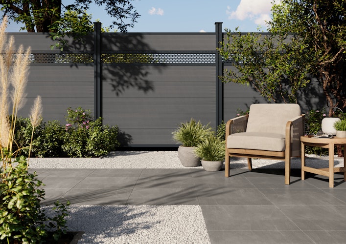 OSMO ALU Dekor Ovale 19x277, 184cm Alu Anthrazit