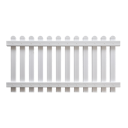 Vorschaubild GroJa  BasicLine Gartenzaun weiß, Höhe: 90cm x Breite 180cm  Element Kunststoff gerade 