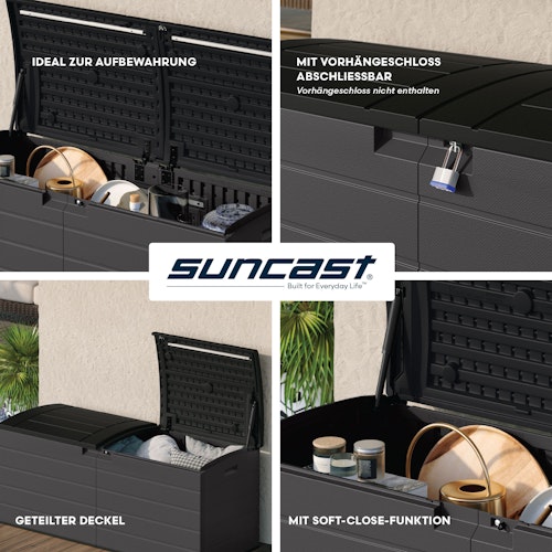 Suncast Kunststoff-Gartenbox 454 L
