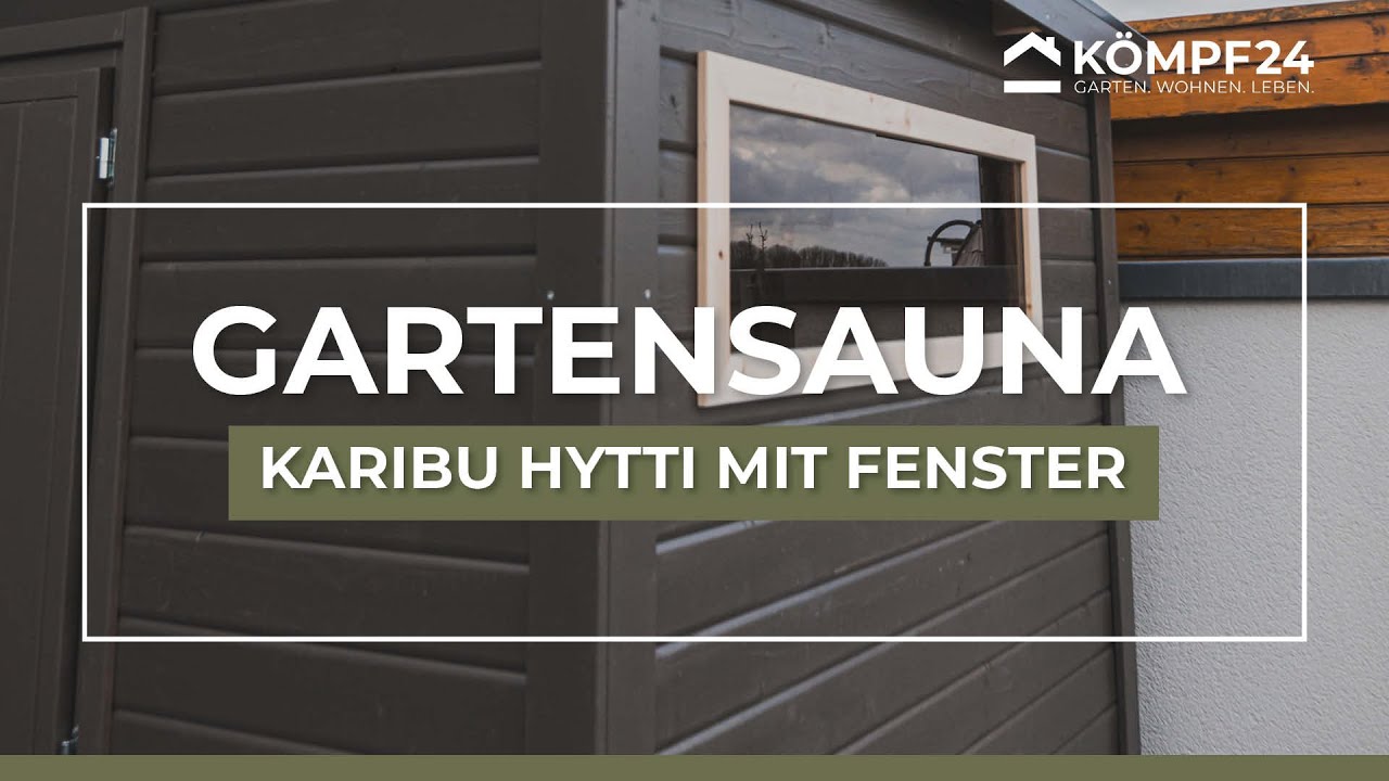 Karibu Gartensauna Saunahaus Hytti 6 inkl. gratis Sauna-Zubehörset im Wert von 234,94 €