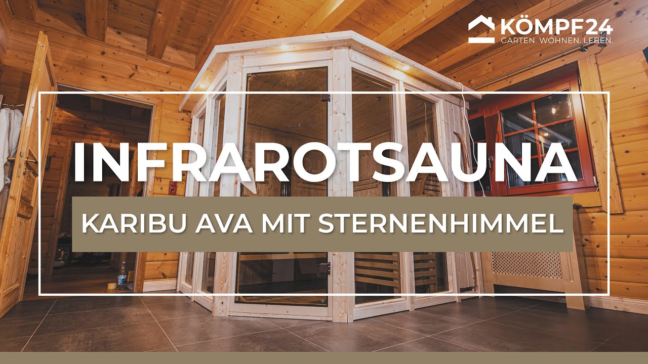 Karibu Multifunktions-Sauna Asta inkl. Infrarotstrahler mit Eckeinstieg 68 mm inkl. gratis Sauna-Zubehörset im Wert von 234,94 €