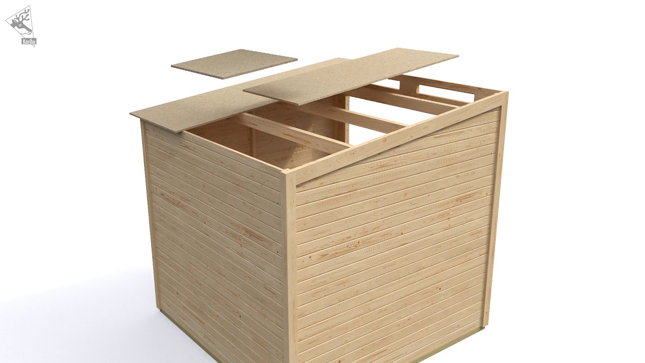 Karibu Eco Gartenhaus Gerätehaus Grebenau / Glücksburg 2/3/4 - 19 mm