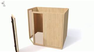 Karibu Sauna Fiona 2 mit Eckeinstieg 68 mm inkl. gratis Sauna-Zubehörset im Wert von 234,94 €