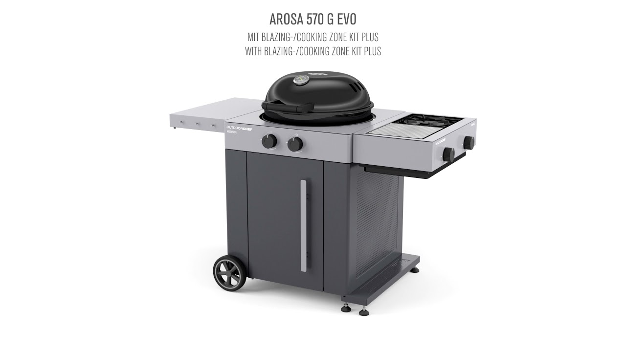 Outdoorchef Gaskugelgrill AROSA 570 G Evo Grey Steel