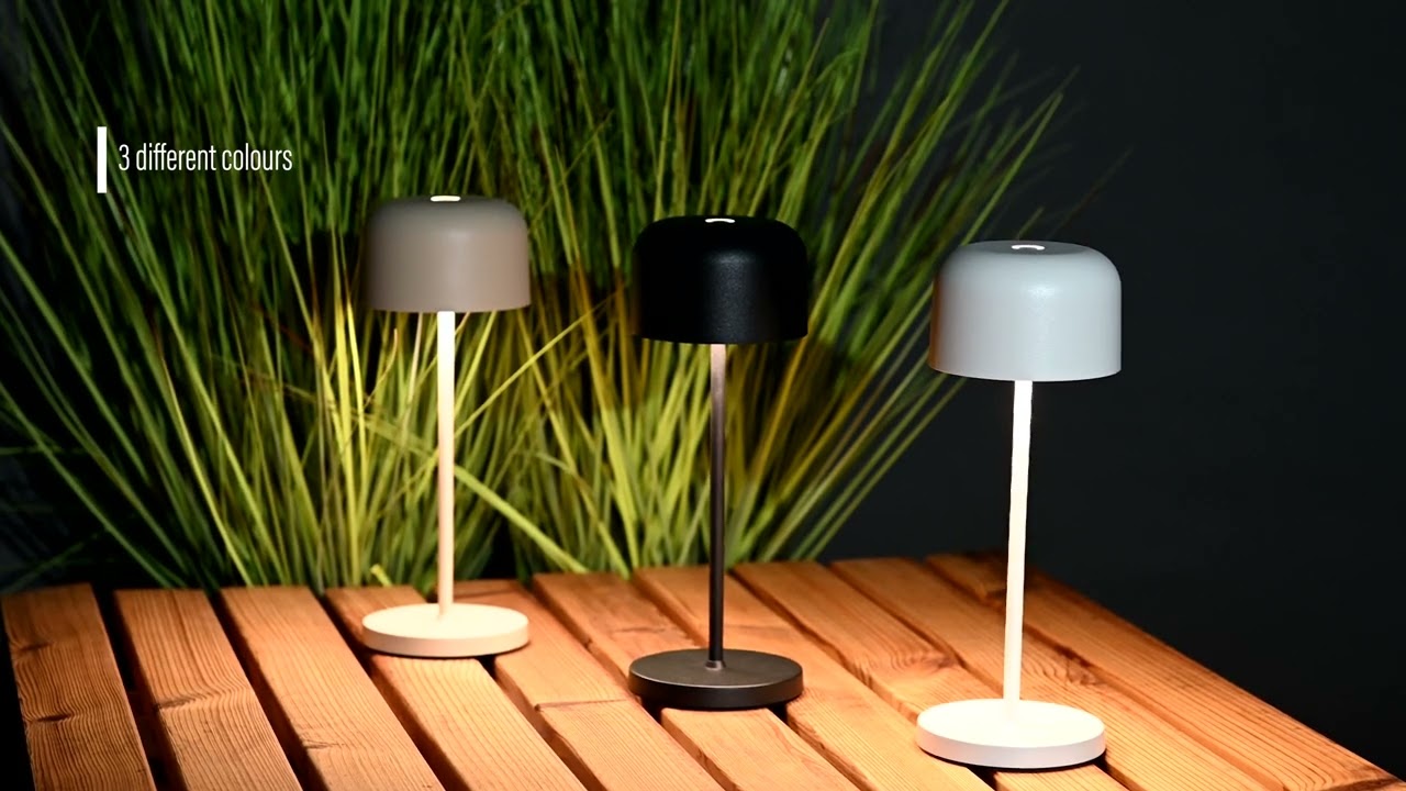 Konstsmide Lille USB-LED-Tischleuchte schwarz