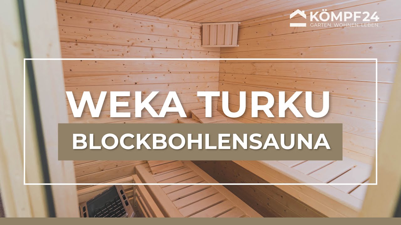 Weka Premium Massivholzsauna Turku 2 - 45 mm