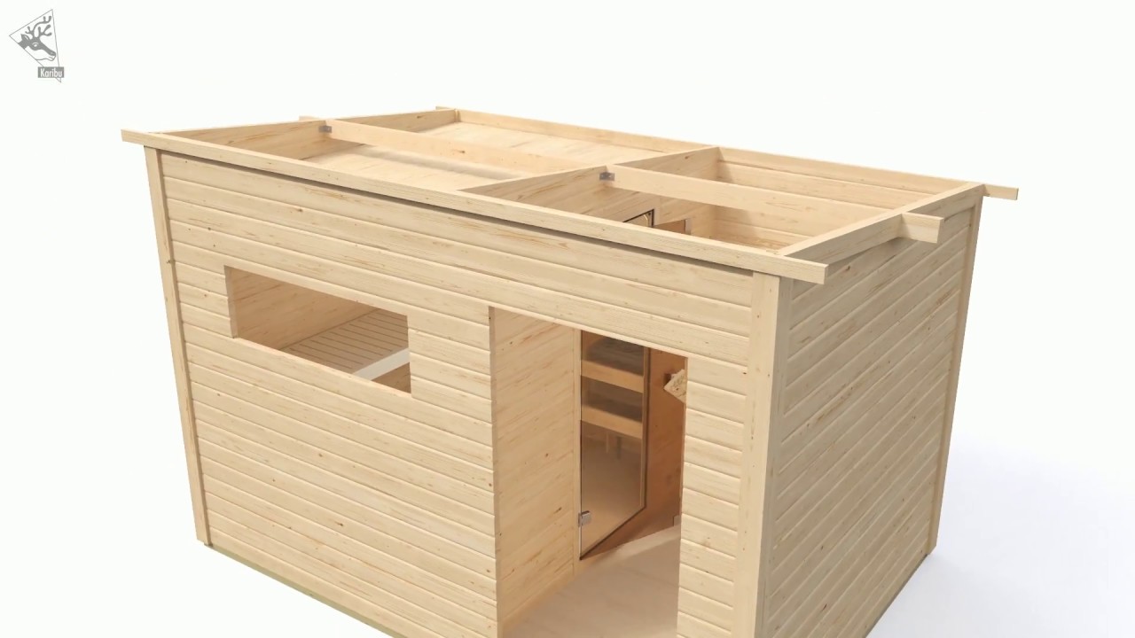 Karibu Gartensauna Saunahaus Angkor 3 inkl. gratis Sauna-Zubehörset im Wert von 234,94 €