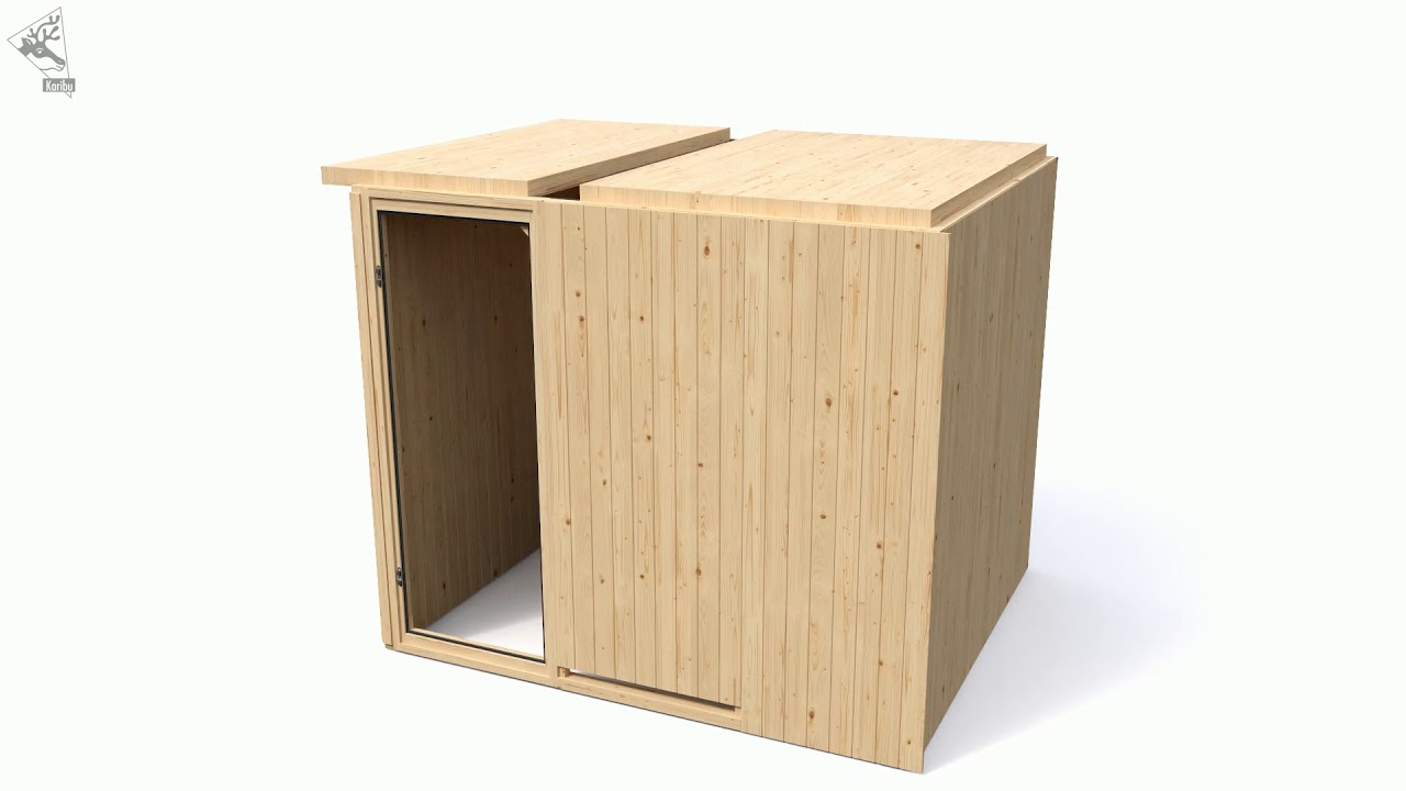 Karibu Woodfeeling Sauna Horna - 68 mm Aktionssauna inkl. gratis Sauna-Zubehörset im Wert von 234,94 €