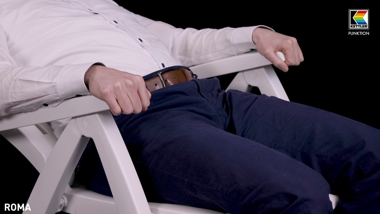 Kettler Multipositionssessel ROMA, Kunststoff Weiß