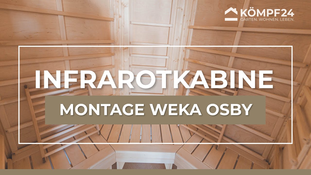 Weka Infrarotkabine Osby Eck inkl. Flächenstrahler