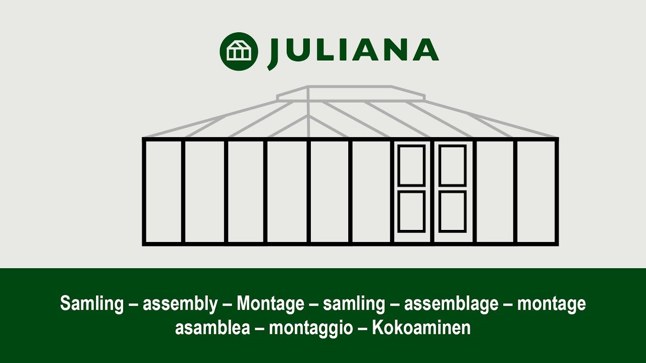 Juliana Gewächshaus Grand Oase SET inkl. Fundamentrahmen - 13 m² 