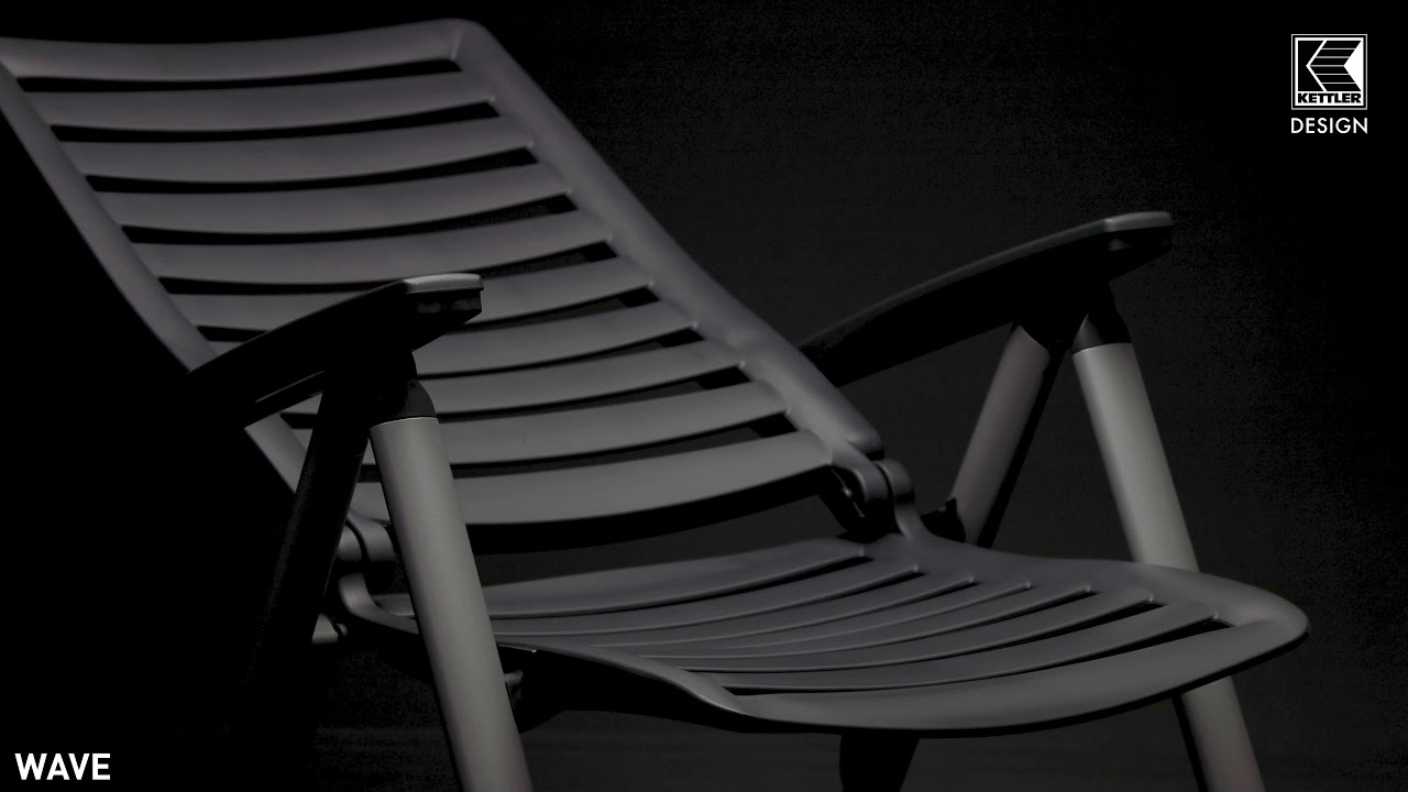 Kettler Multipositionssessel WAVE, Aluminium Silber / Kunststoff Anthrazit