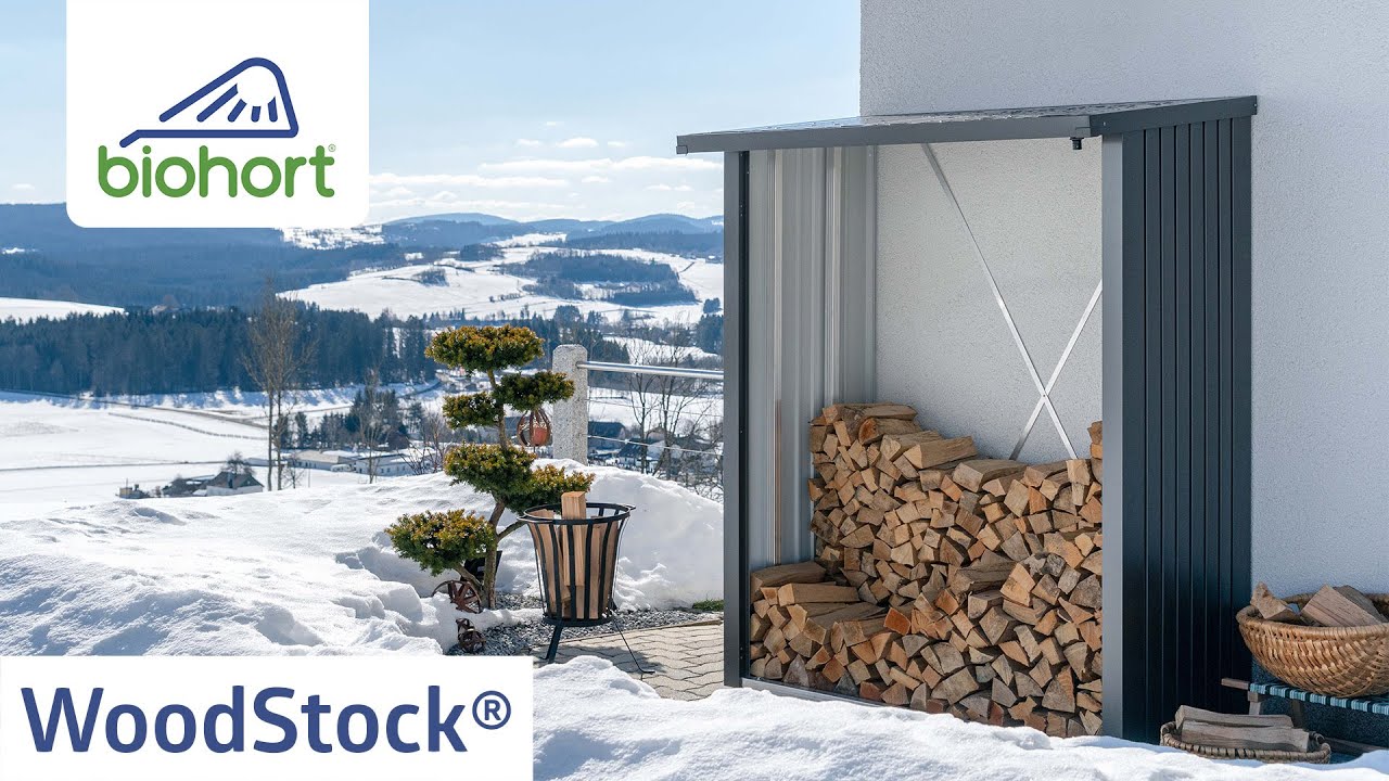 Biohort Woodstock Kaminholzlager Geräteschrank
