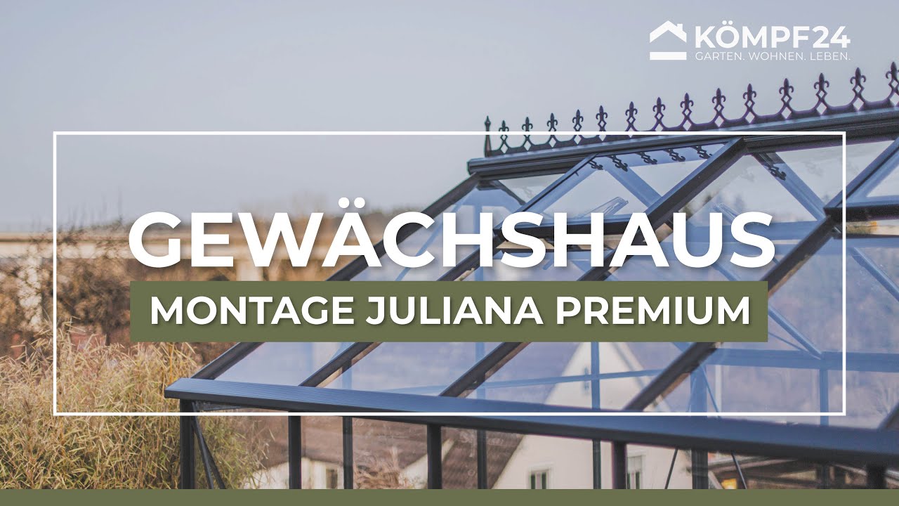 Juliana Gewächshaus Jubii 10,9 m² inkl. gratis Fundamentrahmen im Wert von 449 €