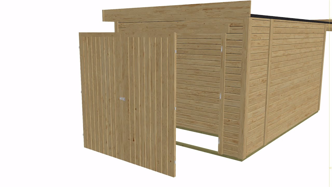 Karibu Woodfeeling Gartenhaus Retola 2/3/4/5/6 inkl. Anbauschrank - 19 mm