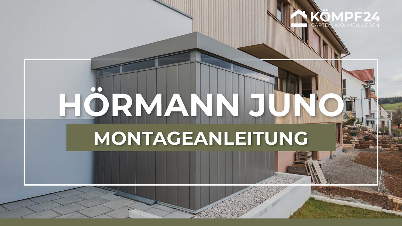 Hörmann Metall-Gerätehaus Juno JFD mit Flachdach