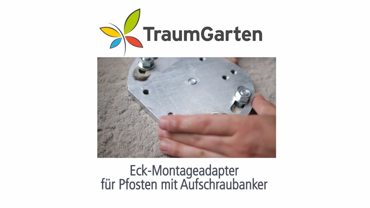 TraumGarten Eck-Montageadapter für Aufschraubanker