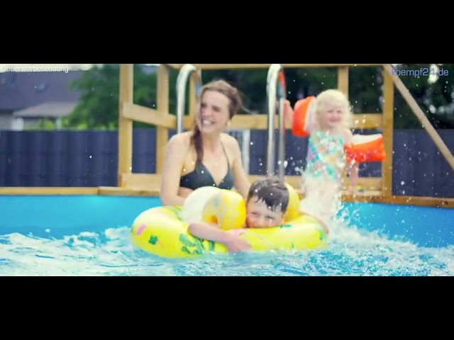 Weka Massivholzpool 593 B Gr. 2, Sparset - 45 mm - 471 x 571 cm