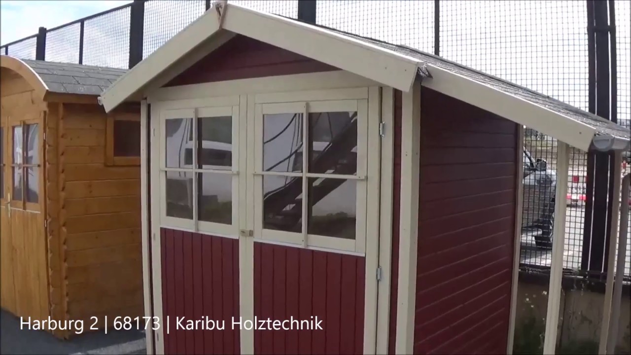 Karibu Woodfeeling Gartenhaus Amberg 2/3/4/5 terragrau - 19 mm