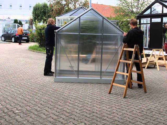 Vitavia Gewächshaus Eris 3800 inkl. 1 Dachfenster, Regenrinnen, Stahlfundamentrahmen - 3,8 m²